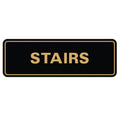 Standard Stairs Sign - Black/Gold - Small