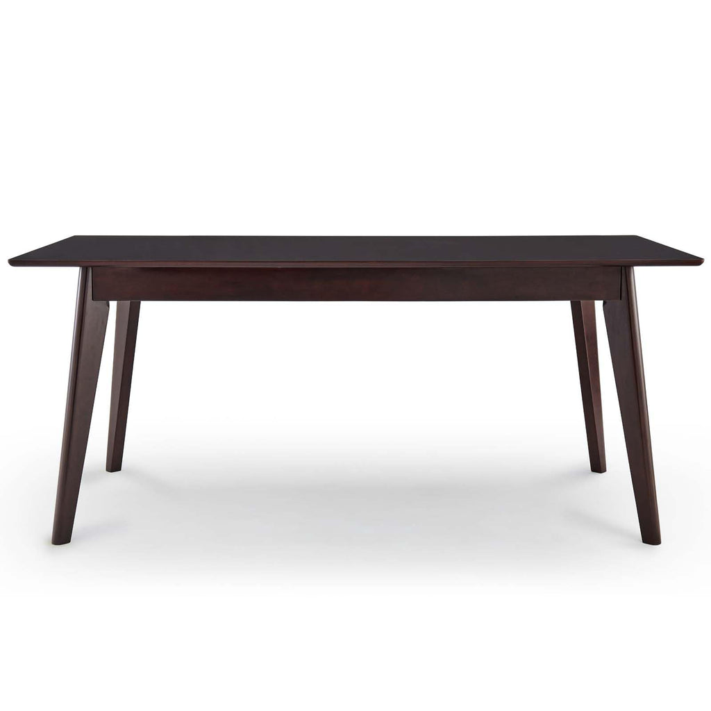 Modway Oracle 69" Rectangle Dining Table, Cappuccino