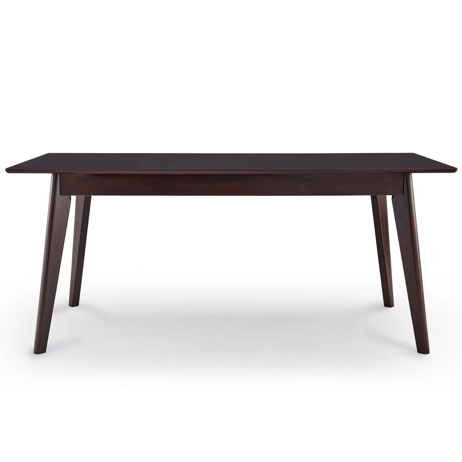 Modway Oracle 69" Rectangle Dining Table, Cappuccino
