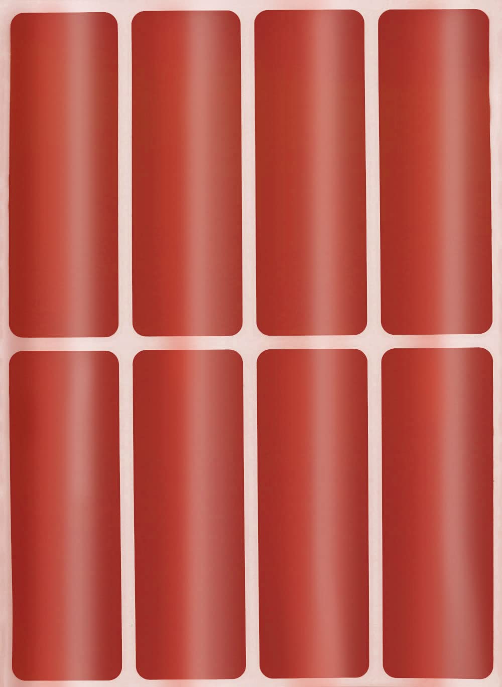 Royal Green Color Labels Sticker 3X1 Inch (75Mm X 25Mm) Rectangular Metallic Red Stickers For Gifts And Events -120 Pack