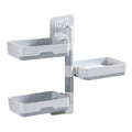 Version Super Powerful SelfAdhesive Soap Dish Holder for Bathroom Shower and Kitchen Wall Mounted Rotatable Soap Holder Saver B