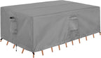 Outdoorlines Outdoor Waterproof Patio Table Furniture Set Covers - Square Couch Sectional Cover Outside Weatherproof Patio Furniture Covering For Deck, Lawn And Backyard 74' L X 74' W X 28' H, Grey