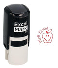 Round Teacher Stamp - Well Done! - Red Ink