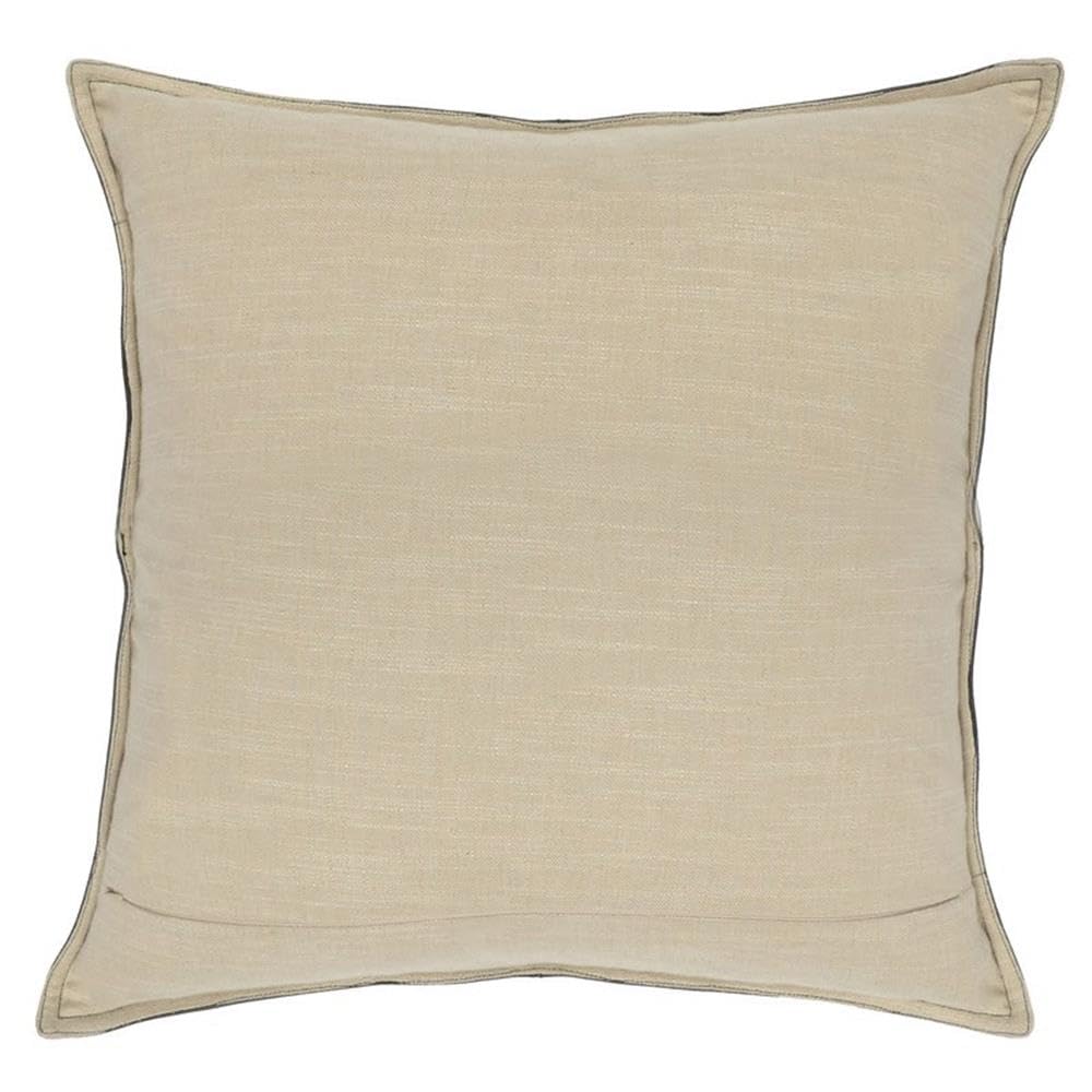 Kosas Home Cheyenne 22X22 Authentic Leather Throw Pillow In Black