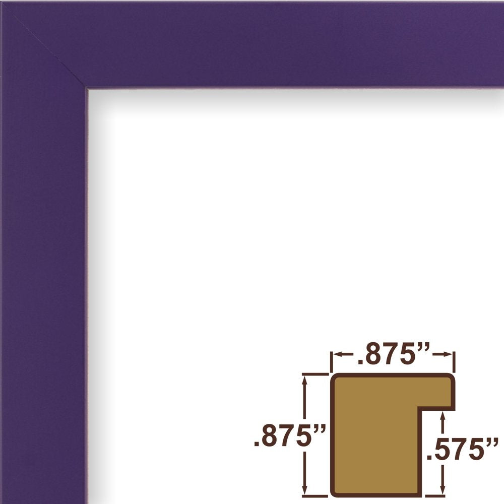 Craig Frames Confetti, Modern Purple Picture Frame, 14 X 20 Inch
