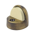Deltana Dshp916U5 High Profile 9/16-Inch Base Height Solid Brass Dome Stop
