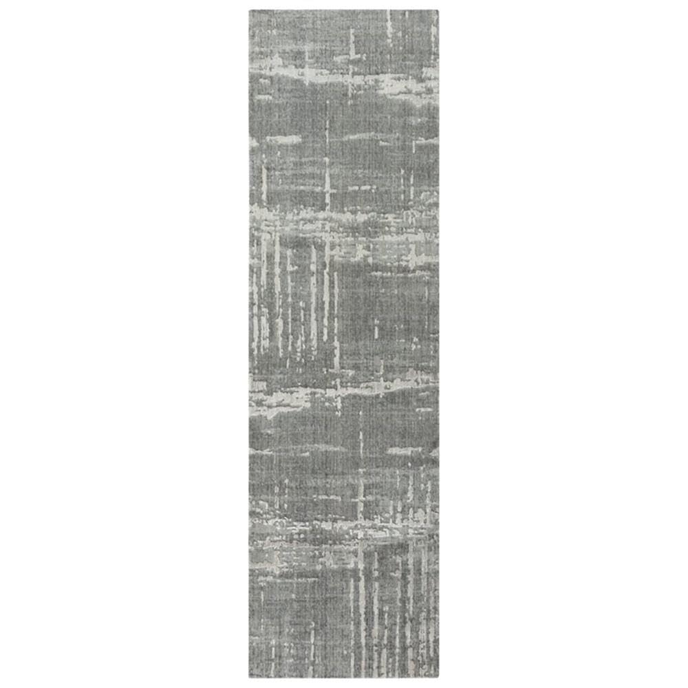 Rizzy Home Alora Decor Radiant 2'6" X 8' Abstract Gray/Lt. Gray Hybrid Area Rug