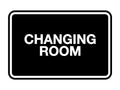 Signs Bylita Classic Framed Changing Room Sign (Black) - Medium