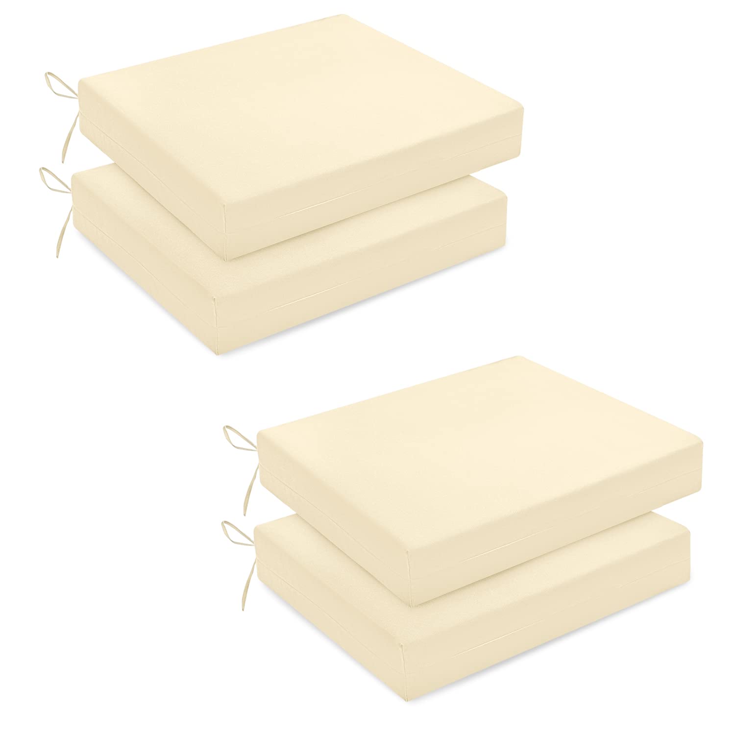 Harborest Outdoor Chair Cushions Set Of 4 - Square Corner Waterproof Outdoor Cushions For Patio Furniture - Patio Furniture Cush