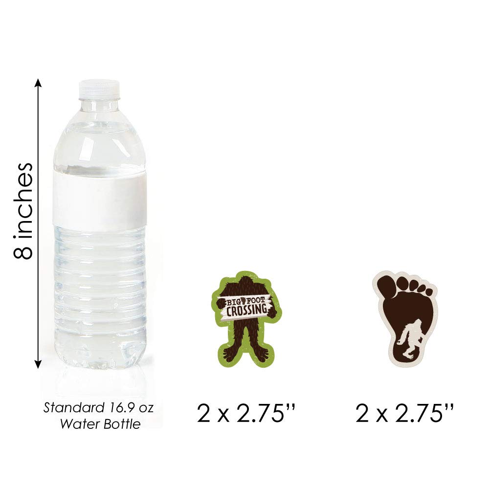 Big Dot Of Happiness Sasquatch Crossing - Diy Shaped Bigfoot Party Or Birthday Party Cut-Outs - 24 Count