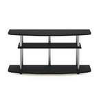 Furinno Frans Turn-N-Tube Tv Stand For Tv Size Up To 43 Inch, 3-Tier, Black Oak