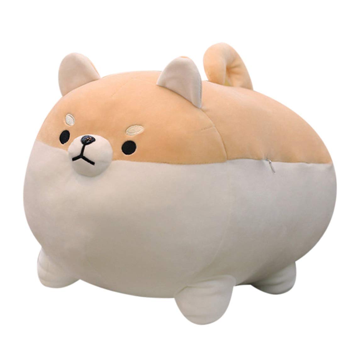 Ehotong Shiba Inu Dog Plush Pillow, Corgi Stuffed Animal Plush Toy Hug Pillow Gifts For Girl Boy (Brown, 19.6In)