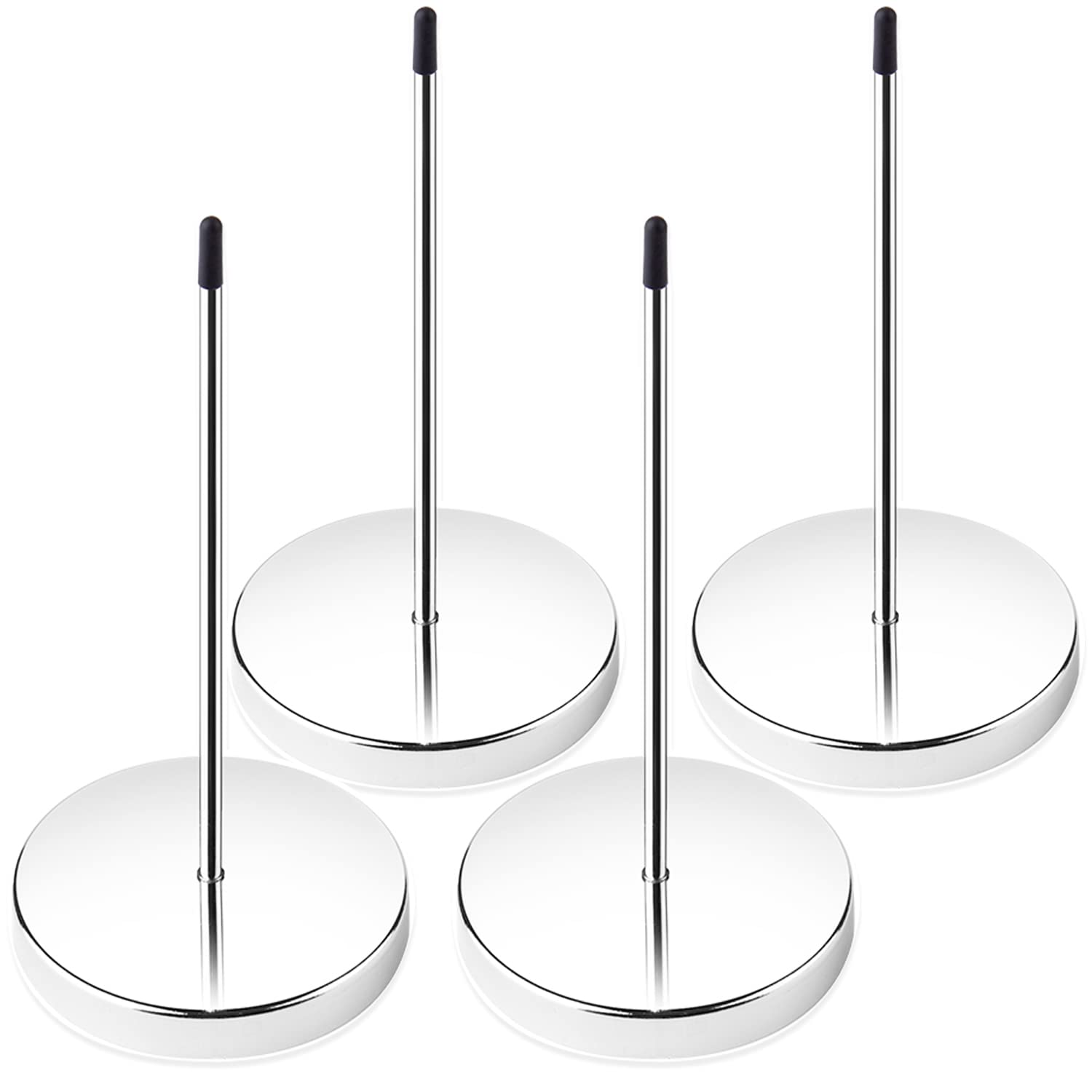 4Pcs Desk Receipt Holder Bill Fork Receipt Spike Stick Silver Restaurant Check Spindle 5.5 Inch By Hrlorkc