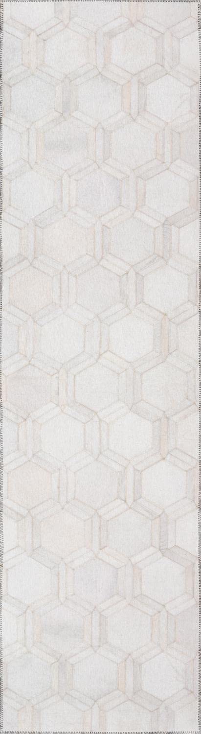 Dalyn Rugs Stetson Patchwork Faux Cowhide Ss1 Linen 2'3" X 12'