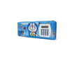 Eclet Pencil Box With Calculator & Dual Sharpener Magnetic Jumbo Pencil Box Geometry Box (Blue) B