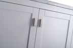 Laviva Wilson 30 - White Cabinet White Stripes Marble Countertop