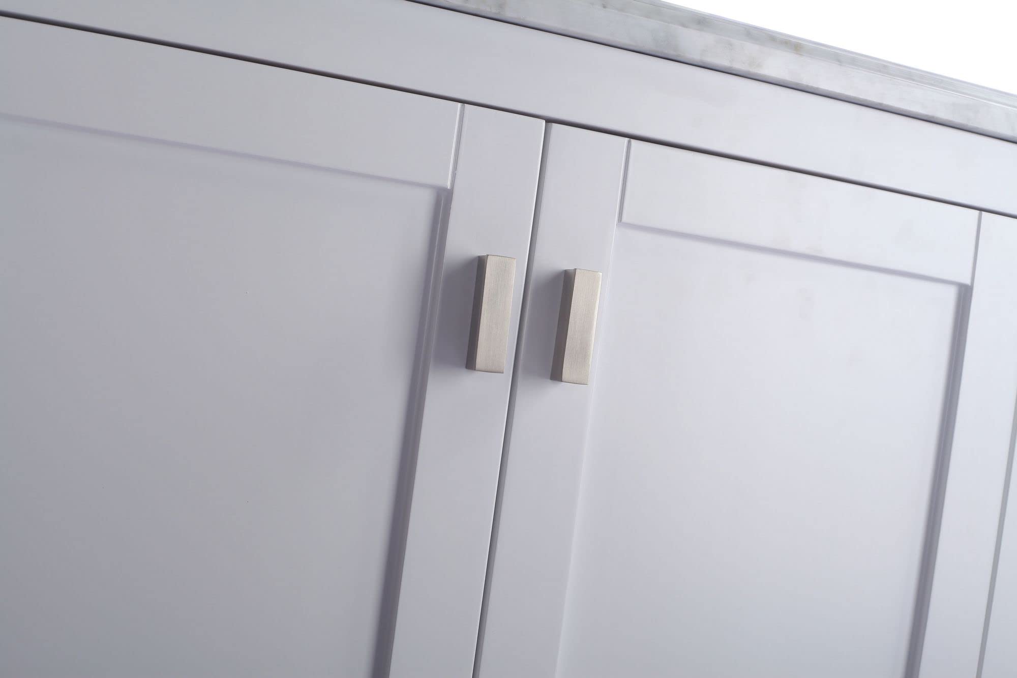 Laviva Wilson 30 - White Cabinet White Stripes Marble Countertop