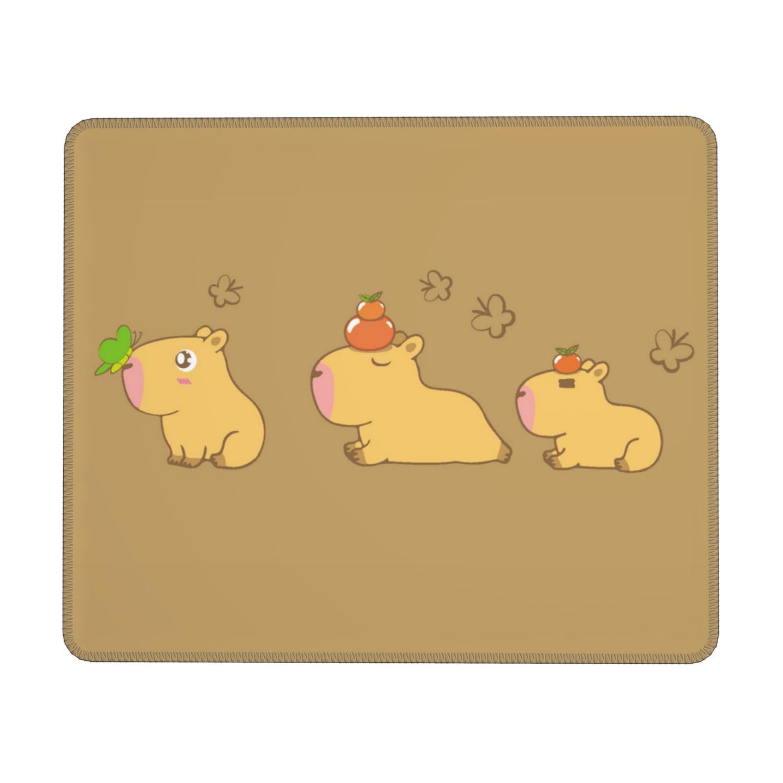 02 Capybara Stuff,Capybara Gifts,Capybara Mouse Pad,Cute Mouse pad,Brown Mouse pad,Small Mouse Pad,8.3 * 10.3 Inches