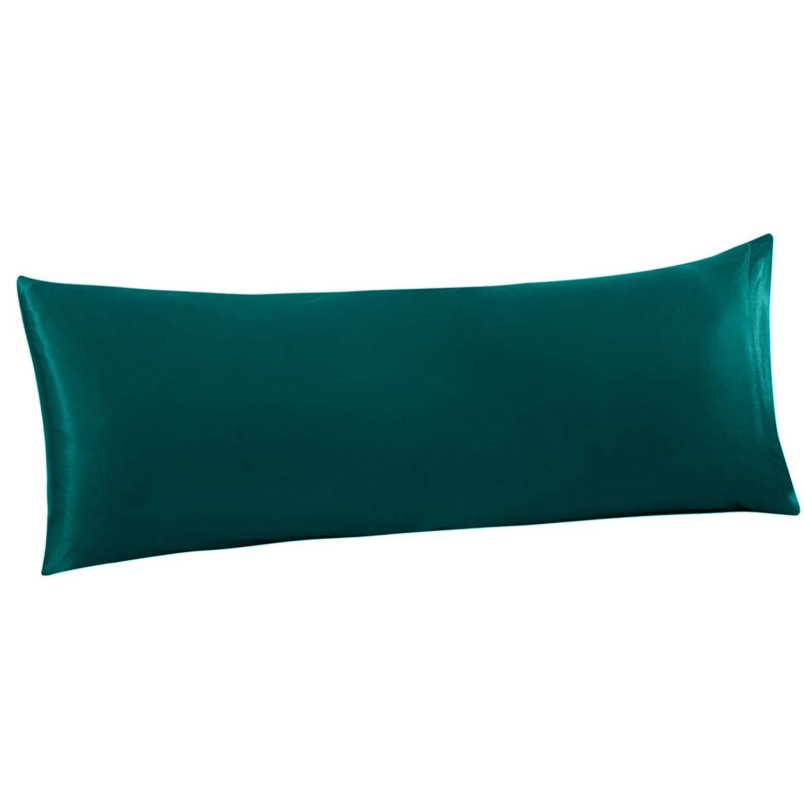 Ersmak Satin Body Pillow Cover, 20X54 Inches Teal Ultra Soft Satin Body Pillow Case For Hair And Skin, Silky Slip Cooling Long S