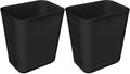 Nipogear 3 Gallons Efficient Trash Can Wastebasket, Fits Under Desk, Kitchen, Home, Office (Black, 3 Gallons-2 Pack)