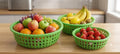 Plastic Fruit Basket for Kitchen, Unbreakable Plastic Basket, Organizers & Storage Basket for Fish, Fruit, Vegetable, Multipurpo