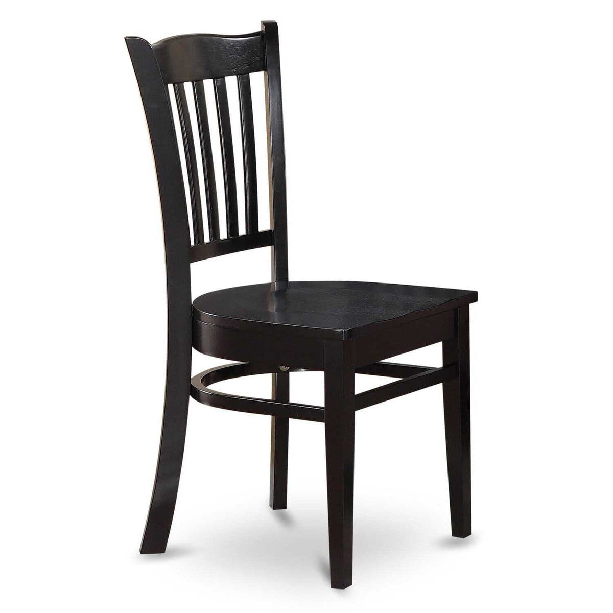 East West Furniture Amgr3-Bch-W 3 Piece Dinette Set For Small Spaces Contains A Round Kitchen Table With Pedestal And 2 Dining Room Chairs, 36X36 Inch, Black & Cherry