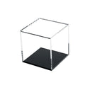 Kcgani Clear Acrylic Boxes for Collectibles Display, Removable Countertop Storage Box Cube Organizer Stand Riser, Dustproof Prot