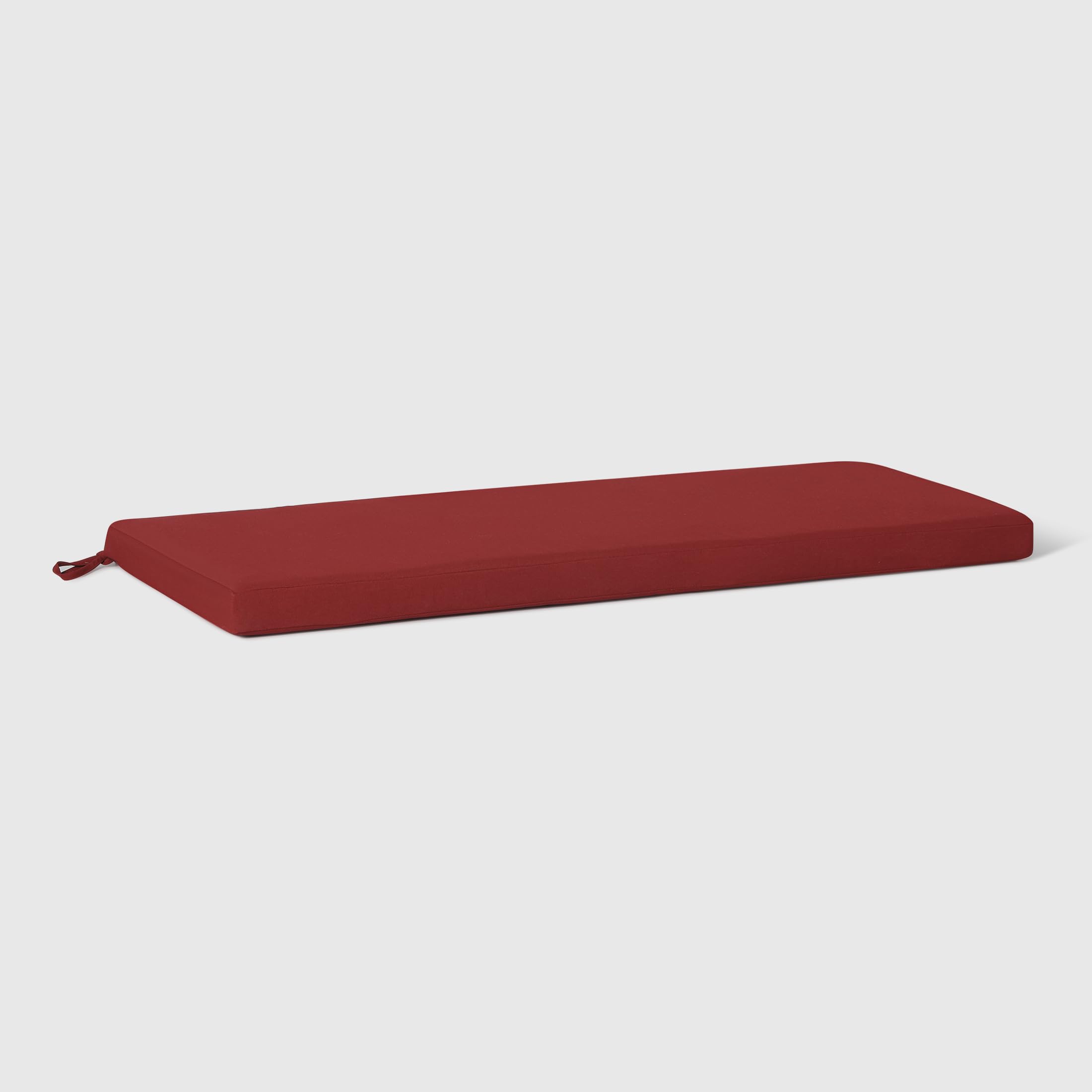 Westintrends Solace Water Resistant Outdoor Patio Bench Seat Cushion, 43 X 18, Red