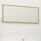 vidaXL Bathroom Mirror Vanity Unit Washroom Wall Furniture Home Decor Interior Hallway Bedroom Laundry Room Dressing 31.5" Sonoma Oak Engineered Wood