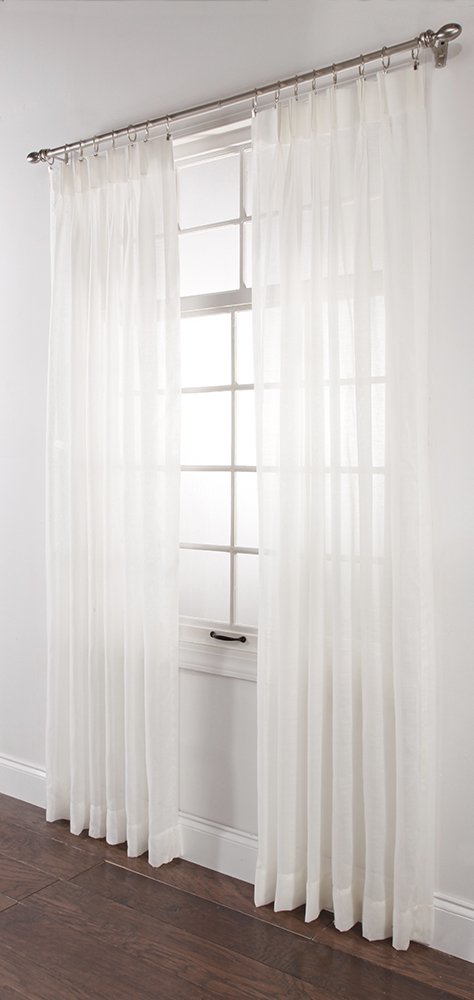 Stylemaster Splendor Pinch Pleated Drapes Pair, 2 of 36 by 63, White