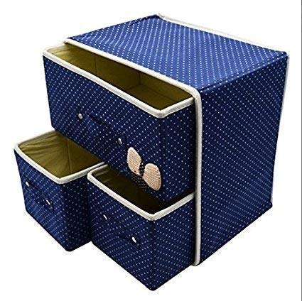 DITCAFOS Storage Boxes Cube Collapsible Storage Bins Foldable Drawer Units Fabric Cabinet Closet Storage Organizer for Underwear