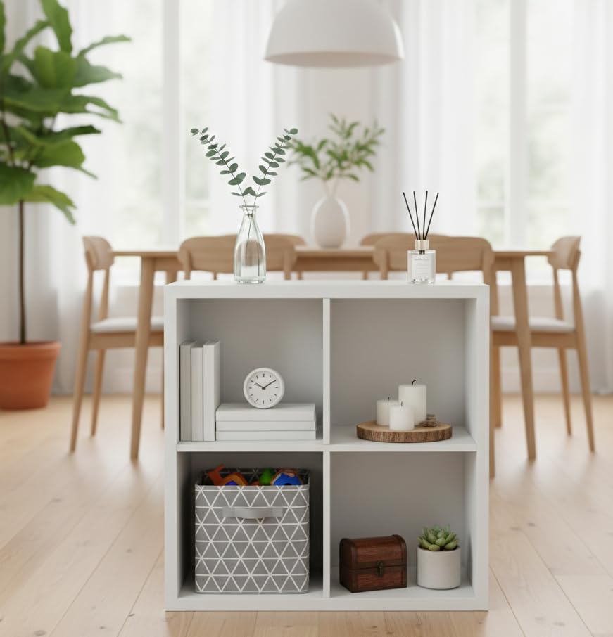 Ankit Crafts Wooden Bookcase Shelving Display Storage Shelf 2 * 2 Tier