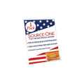 Sourceone.Org 4 X 6 Inches Slant Back Sign Holders With Business Card Pocket (1 Pack)