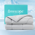 Bedsure Breescape Cooling Comforter King Size, Double-Sided Cool Tech Comforter, Soft Cooling Comforter for Hot Sleepers,Q-Max>0