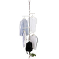 BAOYOUNI Adjustable Corner Coat Rack Stand Entryway Hall Tree Hat Jacket Hanger Hooks Floor to Ceiling Holder Organizer for Clot