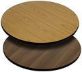 3 Pk. 24 Square Table Top with Natural or Walnut Reversible Laminate Top