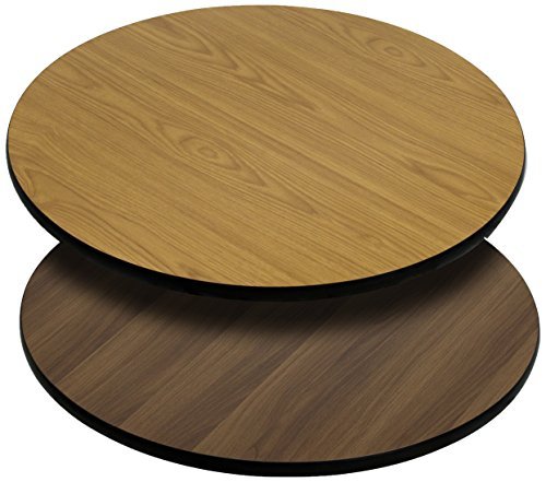 3 Pk. 24 Square Table Top with Natural or Walnut Reversible Laminate Top