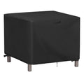 Jungda Outdoor Ottoman Cover Square, 26 Inch Waterproof Patio Ottoman Cover,Heavy Duty Outdoor Side Table Furniture Covers - 26 X 26 X 18 Inch