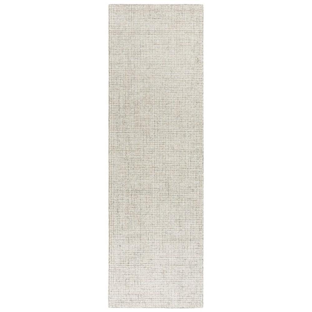 Overstock Alora Decor London 2'6" X 8' Solid Beige/Gray/Rust/Blue Hand-Tufted Area Rug