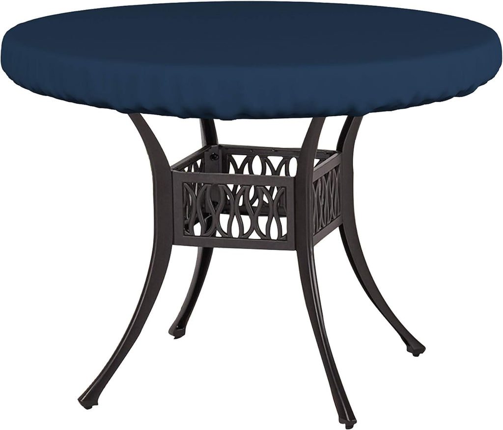 Covers & All Round Table Top Cover, 12 Oz Waterproof Uv & Weather Resistant Patio Table Cover, Outdoor Table Cover For Patio Outdoor Furniture & Coffee Table (41' Dia X 4' H Inches, Blue)
