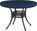 Covers & All Round Table Top Cover, 12 Oz Waterproof Uv & Weather Resistant Patio Table Cover, Outdoor Table Cover For Patio Outdoor Furniture & Coffee Table (60' Dia X 4' H Inches, Blue)