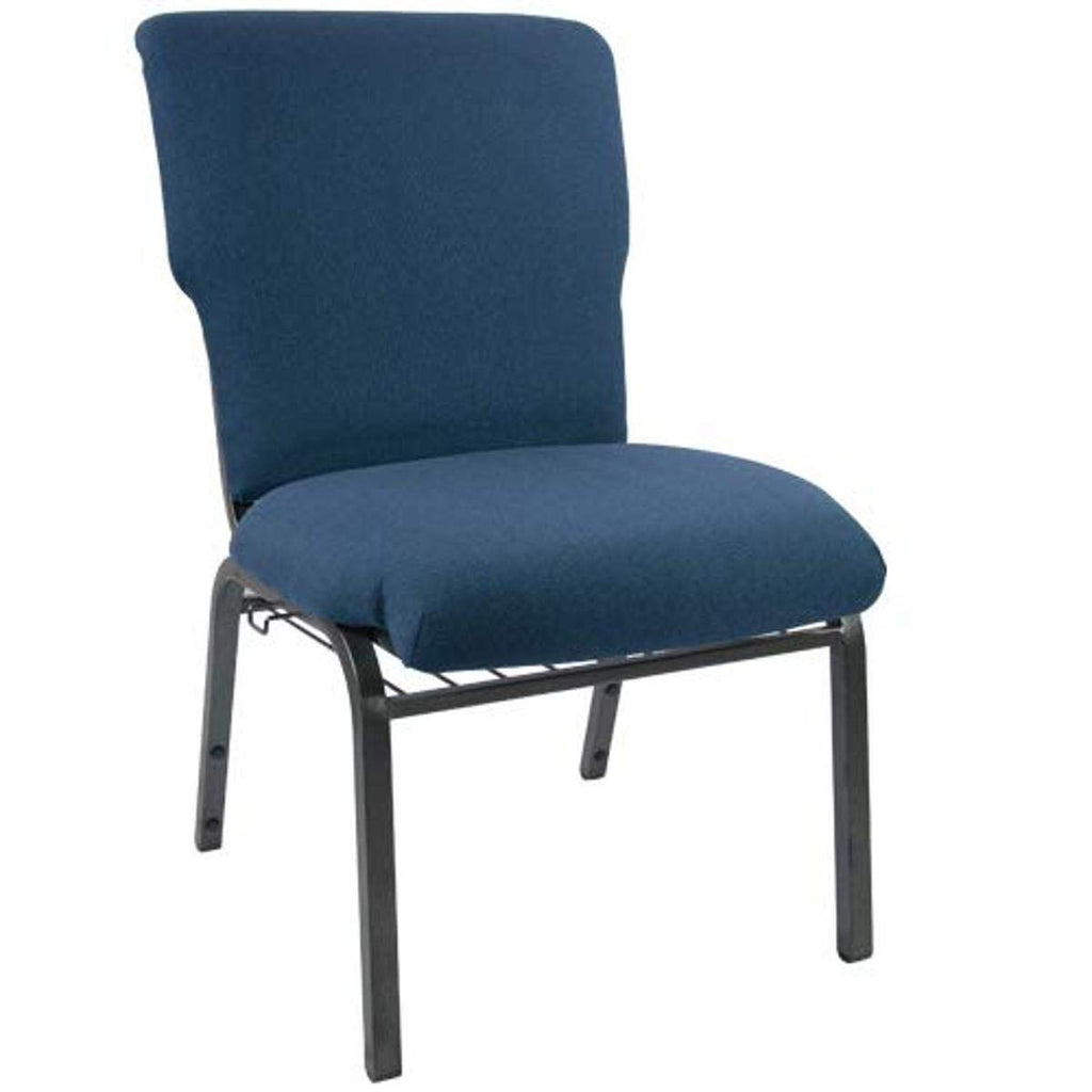 Flash Furniture Advantage Navy Discount Church Chair - 21 In. Wide