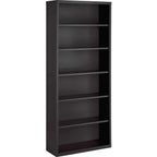 Lorell Fortress Series Charcoal Bookcase, 34.5" X 13" X 82"