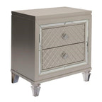 Best Quality Furniture Venetian 3Pc (Eastern King Bed And Vanity Set), Champagne