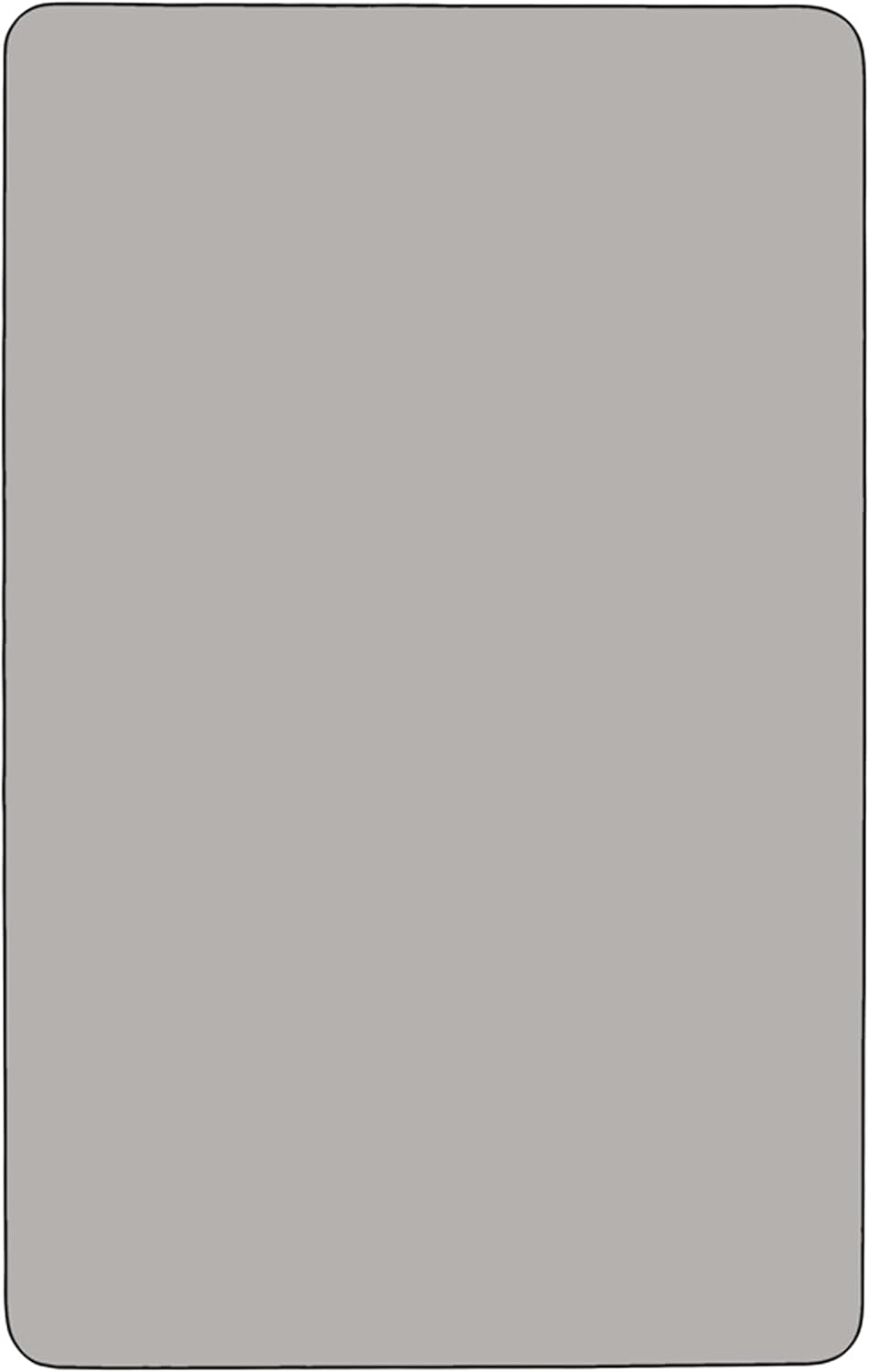 Mobile 24W x 48L Rectangular Grey HP Laminate Activity Table - Height Adjustable Short Legs