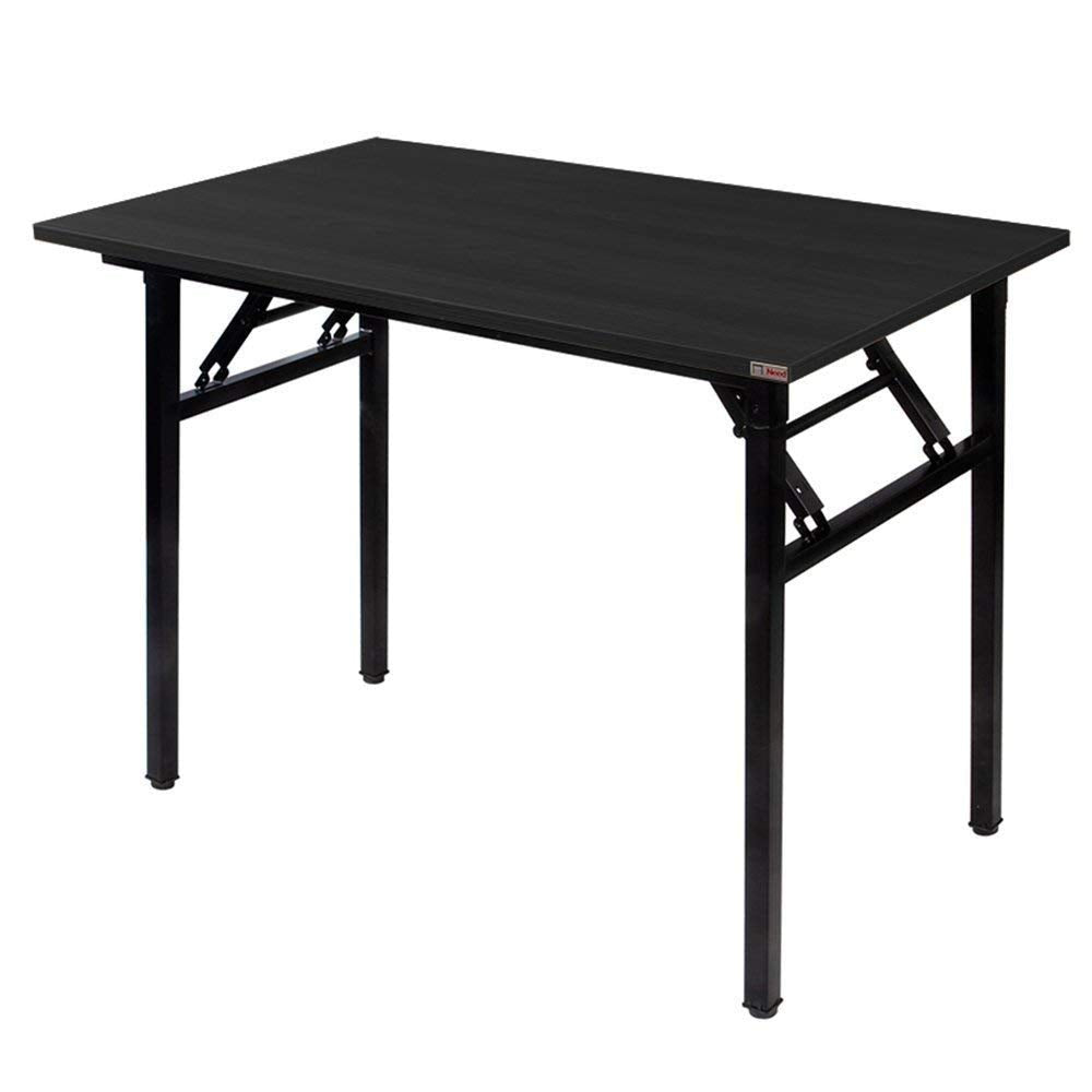 Need Computer Desk Folding Table Writing Desk/Compact Desk/Foldable Desk with BIFMA Certification, No Install Needed, Black AC5C