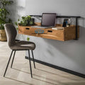 A.M International Wooden Handcrafted Floating Study Table With 2 Drawers | Modern Computer Desk | Study Writing Table/Solid Wood