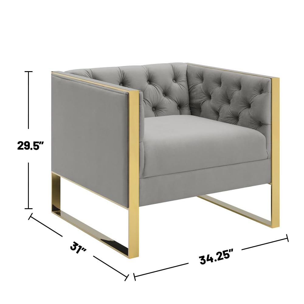 Coaster Furniture Eastbrook Tufted Back Grey Chair 509113