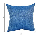 Blazing Needles Square Polyester Jacquard Throw Pillows, 17", Mabul Aegean 4 Count