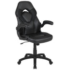 Flash Furniture Black Gaming Desk And Black Racing Chair Set With Cup Holder, Headphone Hook, And Monitor/Smartphone Stand